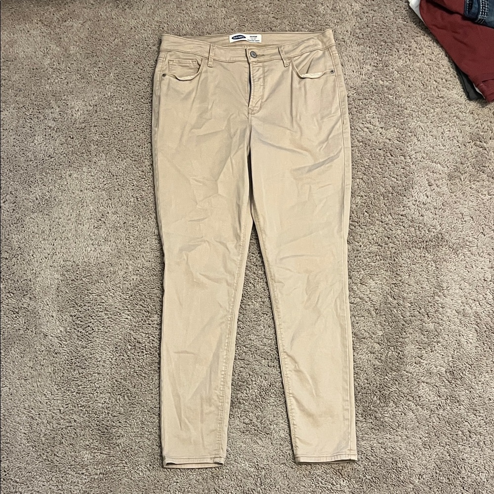 Old Navy Beige Rockstar Pants